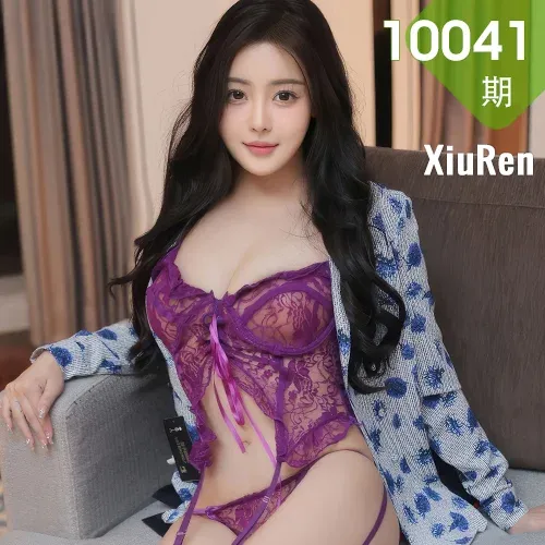 XiuRen 秀人 No.10041 希雅sia 紫色内衣美女模特