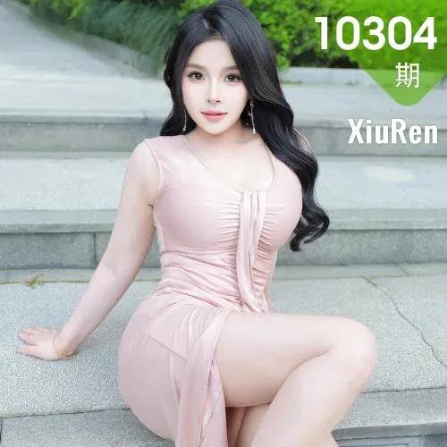 XiuRen 秀人 No.10304 麦田 街拍粉色连衣裙