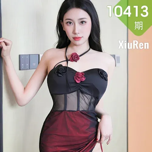 XiuRen 秀人 No.10413 桑宁 香肩透视美女吊袜