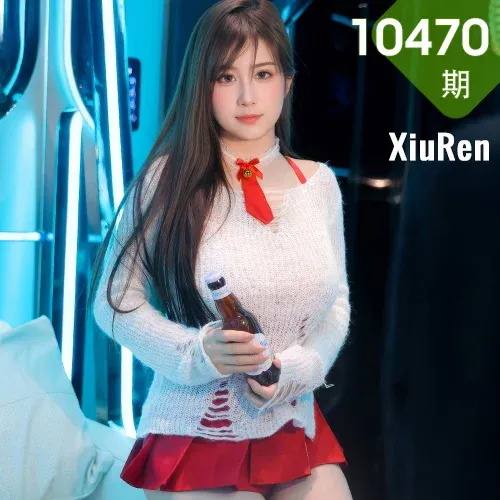 XiuRen 秀人 No.10470 小肉肉咪 童颜巨乳红色短裙白色丝袜