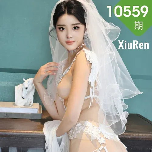 XiuRen 秀人 No.10559 糯梨子 白色婚纱搭配