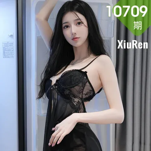 XiuRen 秀人 No.10709 白小蝶 黑色吊带睡裙