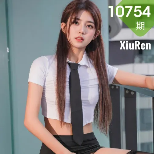 XiuRen 秀人 No.10754 姜冉冉_Renee 白色T恤魅惑黑丝