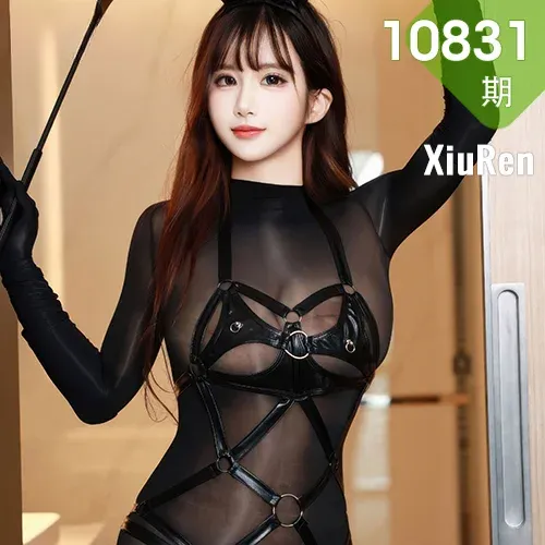 XiuRen 秀人 No.10831 小肉肉咪 黑色连体丝袜
