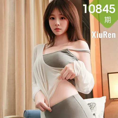 XiuRen 秀人 No.10845 炎恬kitty 柔美身段浅色短裙
