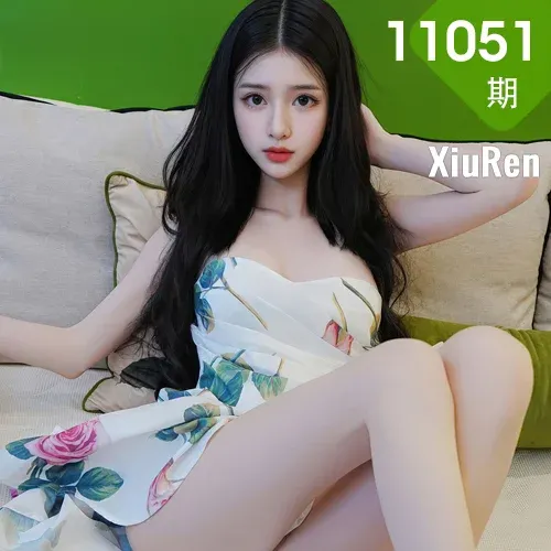 XiuRen 秀人 No.11051 白小蝶 浅色连衣短裙肉丝美女