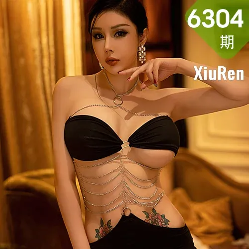 XiuRen 秀人 No.6304 田冰冰 黑色长裙性感写真
