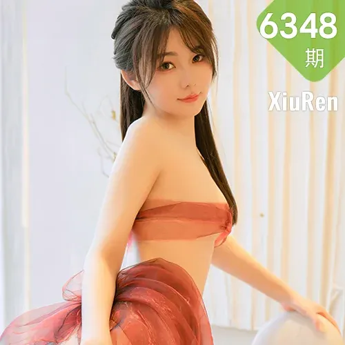 XiuRen 秀人 No.6348 婠婠么 红色轻透薄纱性感写真22