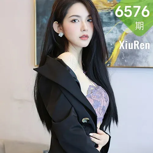 XiuRen 秀人 No.6576 乔一一 紫灰色蕾丝写真