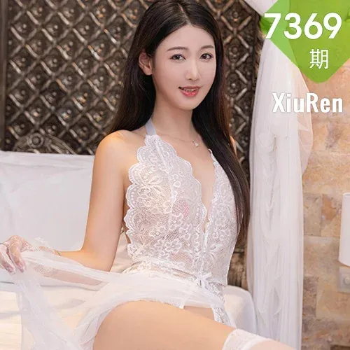 XiuRen 秀人 No.7369  唐安琪 白色蕾丝情趣巴厘岛旅拍111