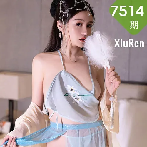 XiuRen 秀人 No.7514  唐宁宁 浅色古装性感写真22