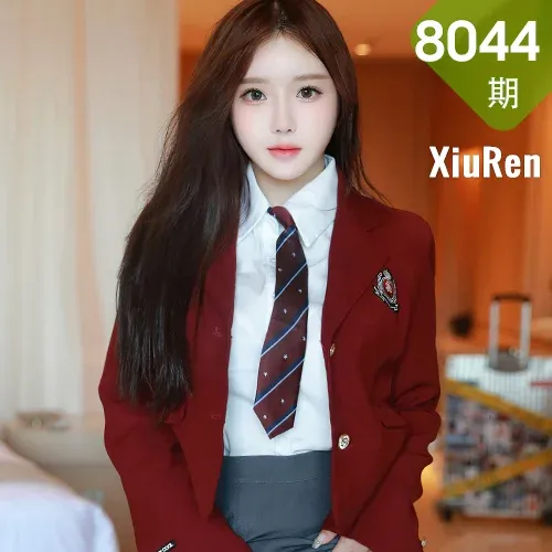 XiuRen 秀人 No.8044  小薯条nienie 红色制服打牌性感性感写真11