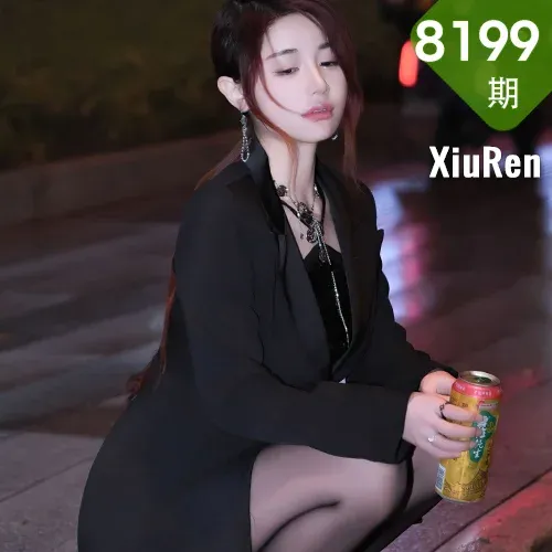 XiuRen 秀人 No.8199  美七 Mia 魅惑黑丝性感写真1