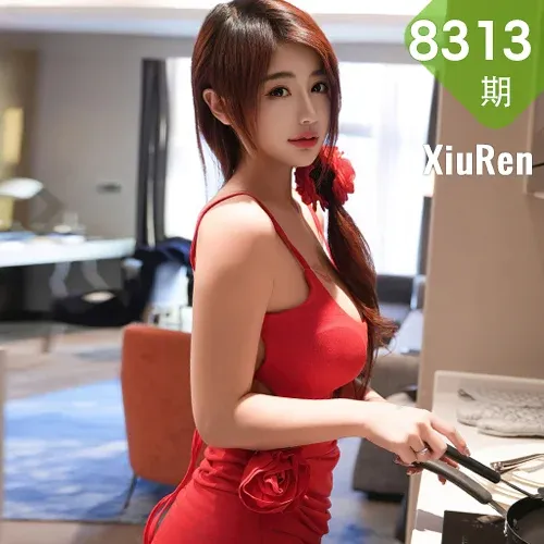 XiuRen 秀人 No.8313 美七Mia 红色长裙性感写真33