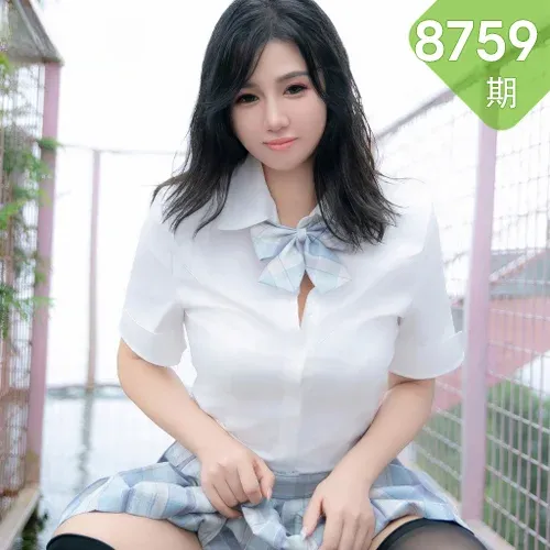 XiuRen 秀人 No.8759 金小依 白色学生装搭配性感写真2