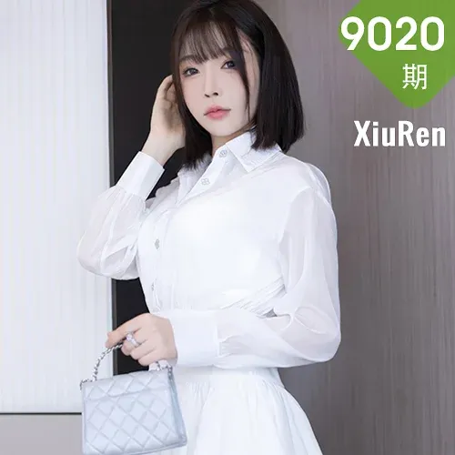 XiuRen 秀人 No.9020 徐莉芝Booty 白色连衣短裙性感写真1