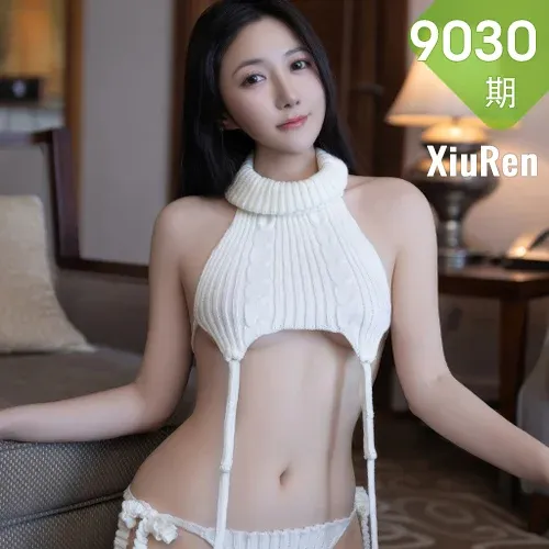 XiuRen 秀人 No.9030 鱼子酱Fish 纯白精灵主题拍摄性感写真11