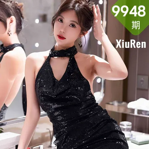 XiuRen 秀人 No.9948 绮里嘉ula 翘臀黑丝内衣私房