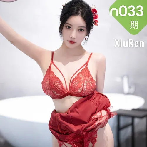 XiuRen 秀人 No.N033 杨晨晨红色蕾丝旗袍