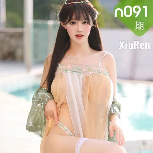 XiuRen 秀人 No.N091 朱可儿童颜巨乳薄纱透视