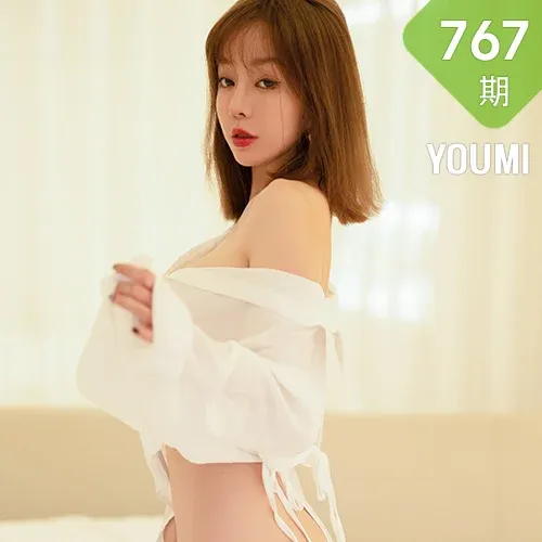 YOUMI 尤蜜荟 Vol.767 白色轻透上衣 王雨纯 三亚旅拍33